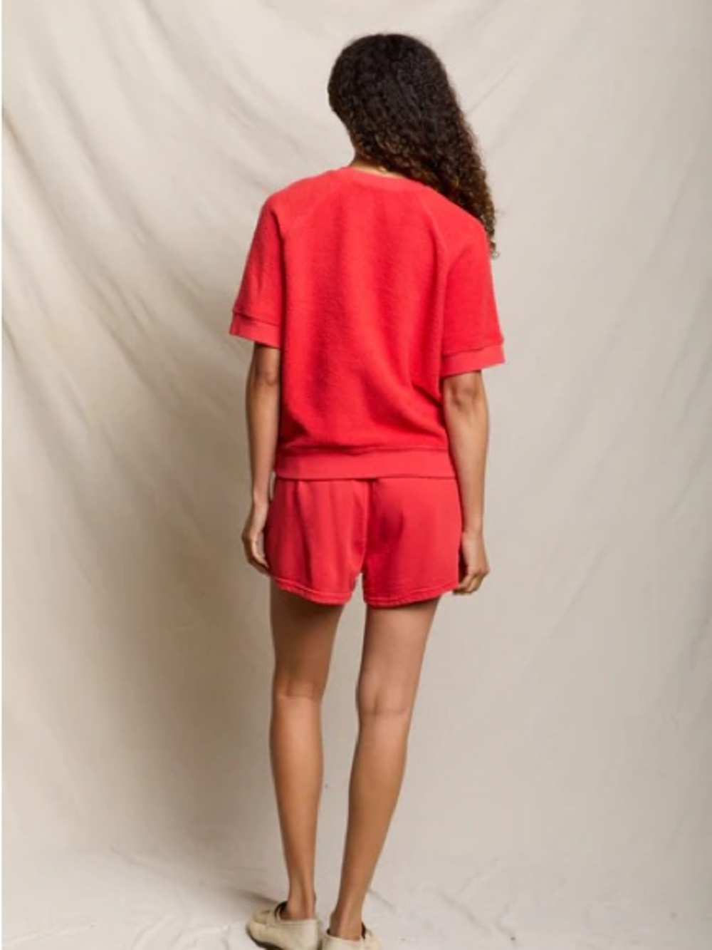 NWT Ziggy short sleeve reverse fleece crew neck sweatshirt - Picture 2 of 6